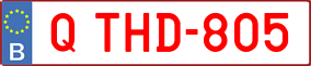Trailer License Plate